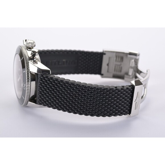 Breitling SuperOcean Heritage II A13313 Black Chronograph 44mm Watch Full Set - Picture 13 of 13